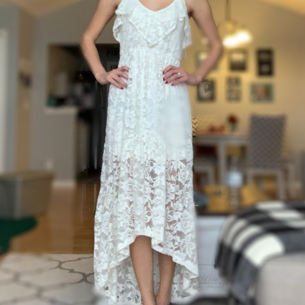 NWOT White Lace Express Dress
